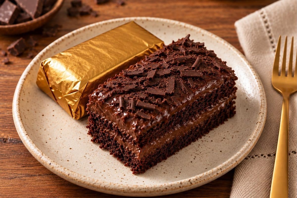 Bolo gelado de chocolate