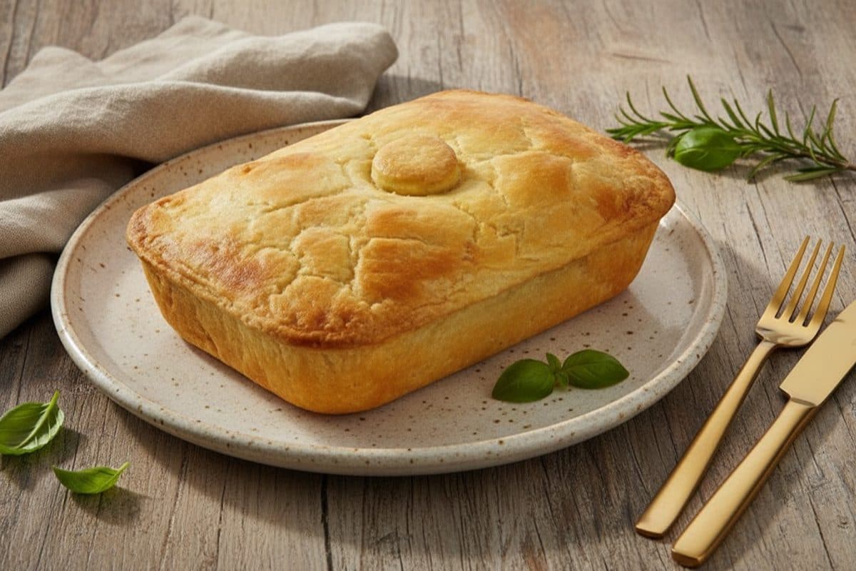 Empadão de carne seca com requeijão